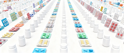 Pharmaceutical bottle and blister packs